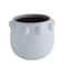 Hello Honey® 9" White Bubble Design Top Terracotta Planter